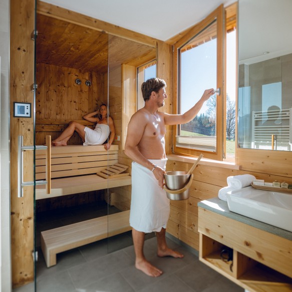 Sauna im Zimmer